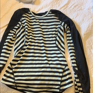 Long sleeve lululemon striped shirt